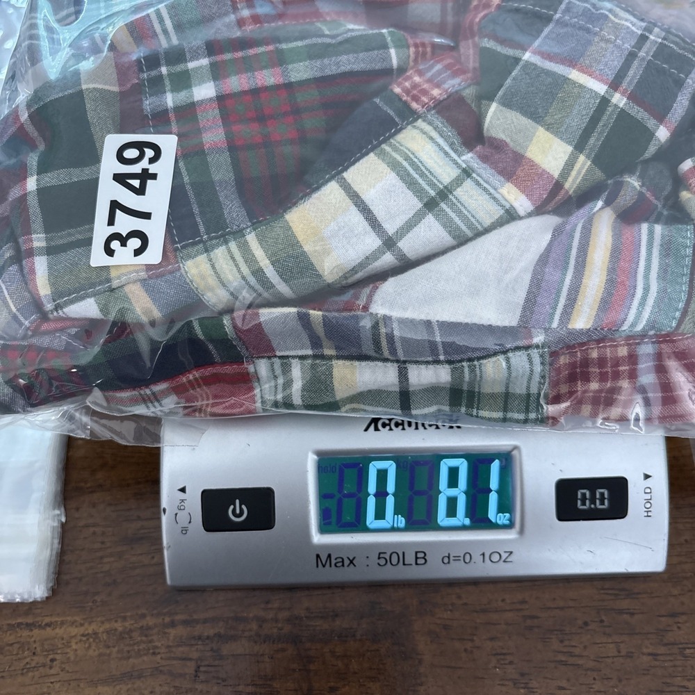 J.Crew Patchwork Shorts Mens 32 Plaid 8" Inseam Lightweight Preppy - Picture 9 of 9